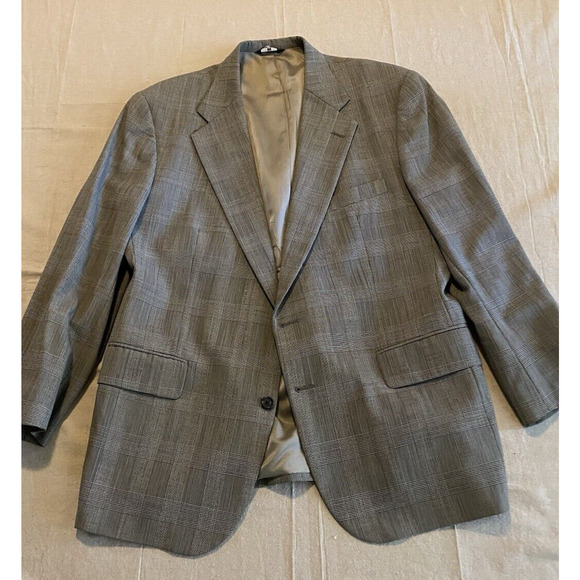 Vtg Polo University Club by Ralph Lauren Sports Coat Mens 42R Plaid Suit Jacket - Picture 7 of 16